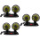 3Pièces Ventilateurs Auto Double Tête Portables Refroidissement Noir 9
