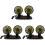 3Pièces Ventilateurs Auto Double Tête Portables Refroidissement Noir 4