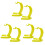 6 Pcs Plastic Banana Shaped Hanging Holder For Kitchen Decor 2