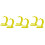 6 Pcs Plastic Banana Shaped Hanging Holder For Kitchen Decor 4