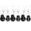 6 Pcs Plastic Golf Ball Marking Tool Portable Liner Stencil 4