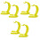 6 Pcs Plastic Banana Shaped Hanging Holder For Kitchen Decor 3