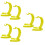 6 Pcs Plastic Banana Shaped Hanging Holder For Kitchen Decor 7