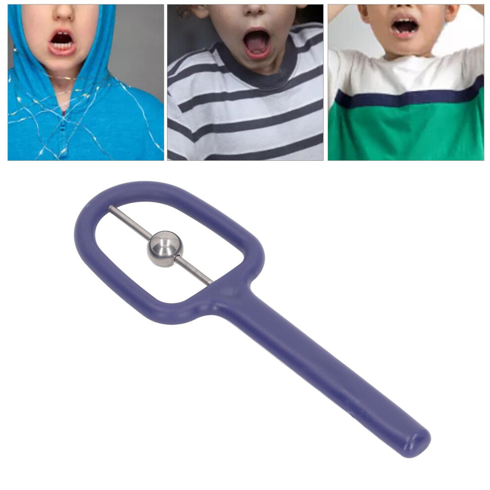 Blue Multifunctional U-Shaped Tongue Trainer For Child's Speech Development