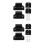 2 Sets Retractable Baby Gate Extension Kit With Mounting Hardware 9