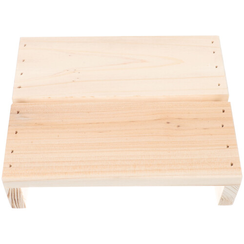 4Pcs Wooden Multi-Functional Foot Rest Step Stool For Household Use 1