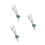 3Pcs Snowflake Tie Clip For Men Holiday Accessory 5