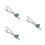 3Pcs Snowflake Tie Clip For Men Holiday Accessory 7