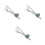 3Pcs Snowflake Tie Clip For Men Holiday Accessory 4