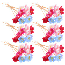 400Pcs Wood Picks Assorted Colors for Party Appetizers