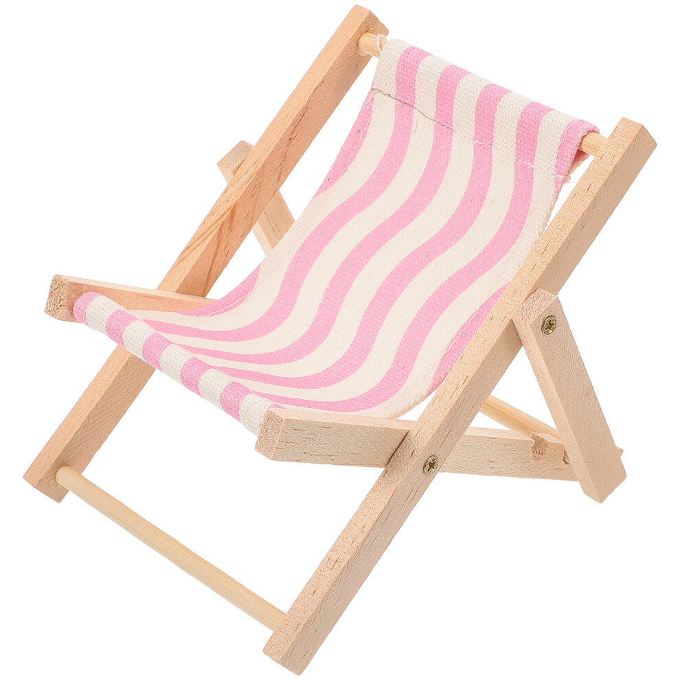 4Pcs Phone Holder Beach Chair Shape Desktop Support Rack 031049681172
