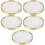 5Pcs Round Brass Glass Coaster Set For Drinks And Incense 9