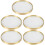 5Pcs Round Brass Glass Coaster Set For Drinks And Incense 8