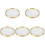 5Pcs Round Brass Glass Coaster Set For Drinks And Incense 4