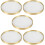 5Pcs Round Brass Glass Coaster Set For Drinks And Incense 10