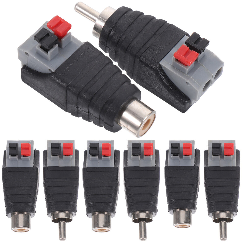 32 Pcs Speaker Wire To Rca Connector Adapter Plug 031409063020