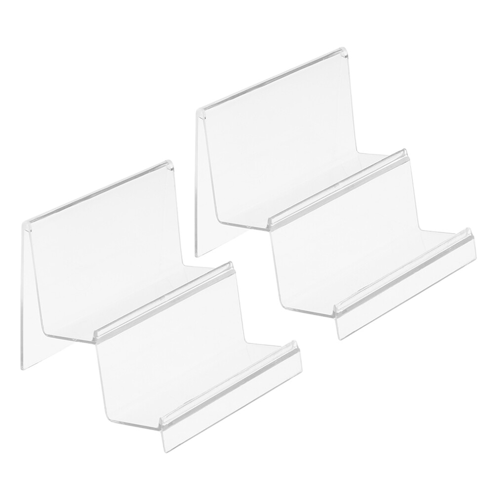 4 Pcs Clear Acrylic Two-Tier Purse Display Stand For Home Office-image-OPC-PKWY8BH-NEW