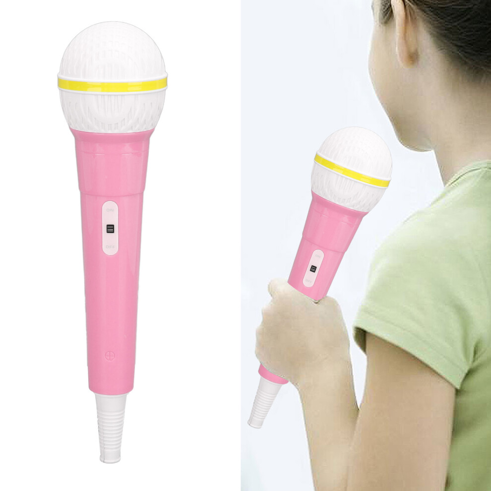 Fake Microphone Toy, Odorless Abs For Kids Performance Pink 6941351932937