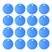 240 Pcs Aluminum Alloy Pet Tag Round Blank Pendant For Puppy