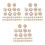 90 Pcs Girl Brooches Personalized Suits Versatile Clothes Pins 7