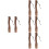 8 Pcs Wooden Replacement Handle Grip Set 8