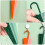 4 Pezzi Spazzole Doccia Design Ombrello, Spatole 11