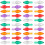 500 Pcs Ceramic Christmas Tree Lights Multi Color Twist Bulbs 1