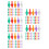 500 Pcs Ceramic Christmas Tree Lights Multi Color Twist Bulbs 6