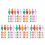 500 Pcs Ceramic Christmas Tree Lights Multi Color Twist Bulbs 9