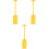 3Pcs Plastic Stage Performance Oar Paddle Decor Prop 4