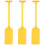 3Pcs Plastic Stage Performance Oar Paddle Decor Prop 5