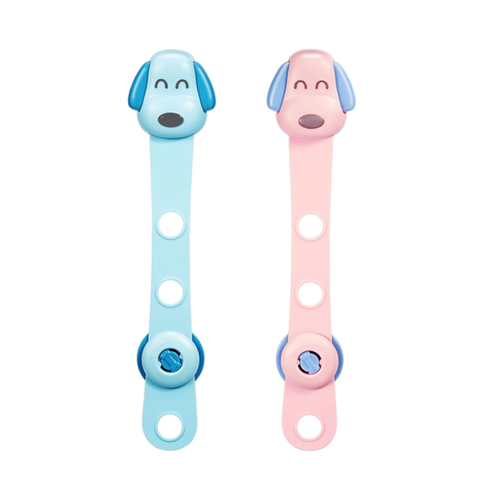 Villcase 4 Pcs Child Safety Cabinet Locks For Drawer Closet Doors Blue Pink