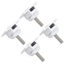 4PCS Silver Steel Solar Panel Centre Clamps for RV Flat Roof 35mm