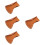 4Pcs Cattlehide Sheath Portable Head Cover 7