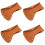 4Pcs Cattlehide Sheath Portable Head Cover 5