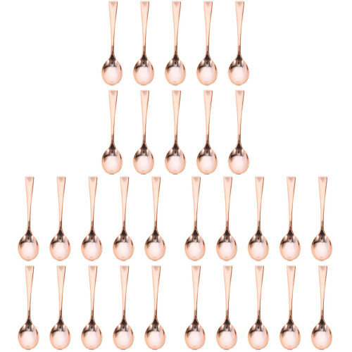 72Pièces Mini Cuillères Rose Gold Pour - 1