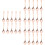 72Pièces Mini Cuillères Rose Gold Pour - 6