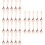 72Pièces Mini Cuillères Rose Gold Pour - 7