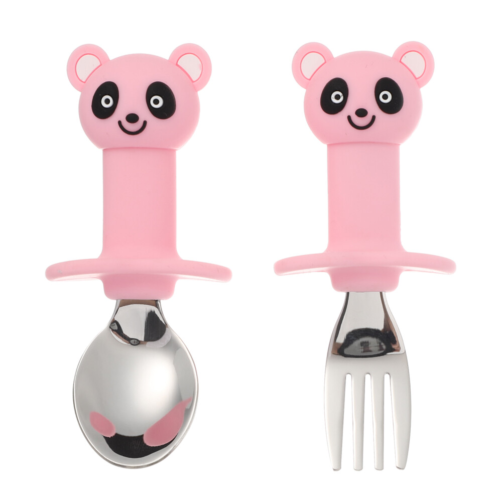 3 Sets Stainless Steel Training Tableware Set Fork Spoon Iplusmile