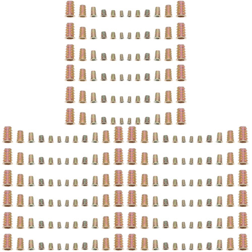 300Pièces Écrous Vissés Dorés Robustes Inserts Filetés Pour 1