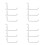 12 Pcs Heavy Duty Pegboard Hooks For Garage Wall Iron Board 9