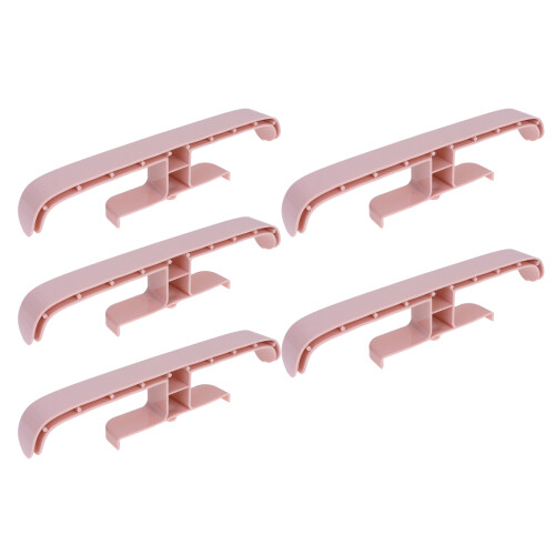 15 Pcs Wall Mounted Plastic Slippers Holder For Bathroom Hallway Pink