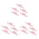 15 Pcs Wall Mounted Plastic Slippers Holder For Bathroom Hallway Pink 8