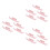 15 Pcs Wall Mounted Plastic Slippers Holder For Bathroom Hallway Pink 10