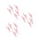 15 Pcs Wall Mounted Plastic Slippers Holder For Bathroom Hallway Pink 9