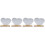 4Pcs Wooden Base Desktop Mirror Acrylic Heart 6
