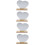 4Pcs Wooden Base Desktop Mirror Acrylic Heart 10