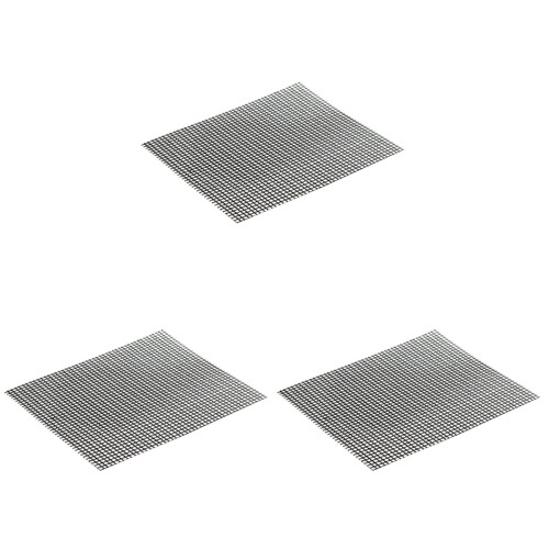 3 Pcs Non-Stick Reusable Grill Mesh Mat For Vegetables Meat 1
