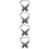 4St Polyester Dames Cross Tie Zwart Verstelbaar Formele Accessoires 10