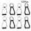 24 Pcs Zipper Repair Pullers Replacement Kit For Pants Bags Jackets 3
